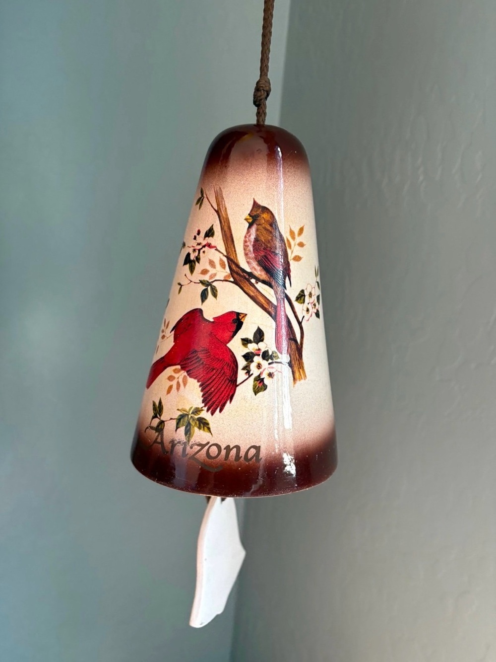 Ceramic Cardinal Bell/Chime